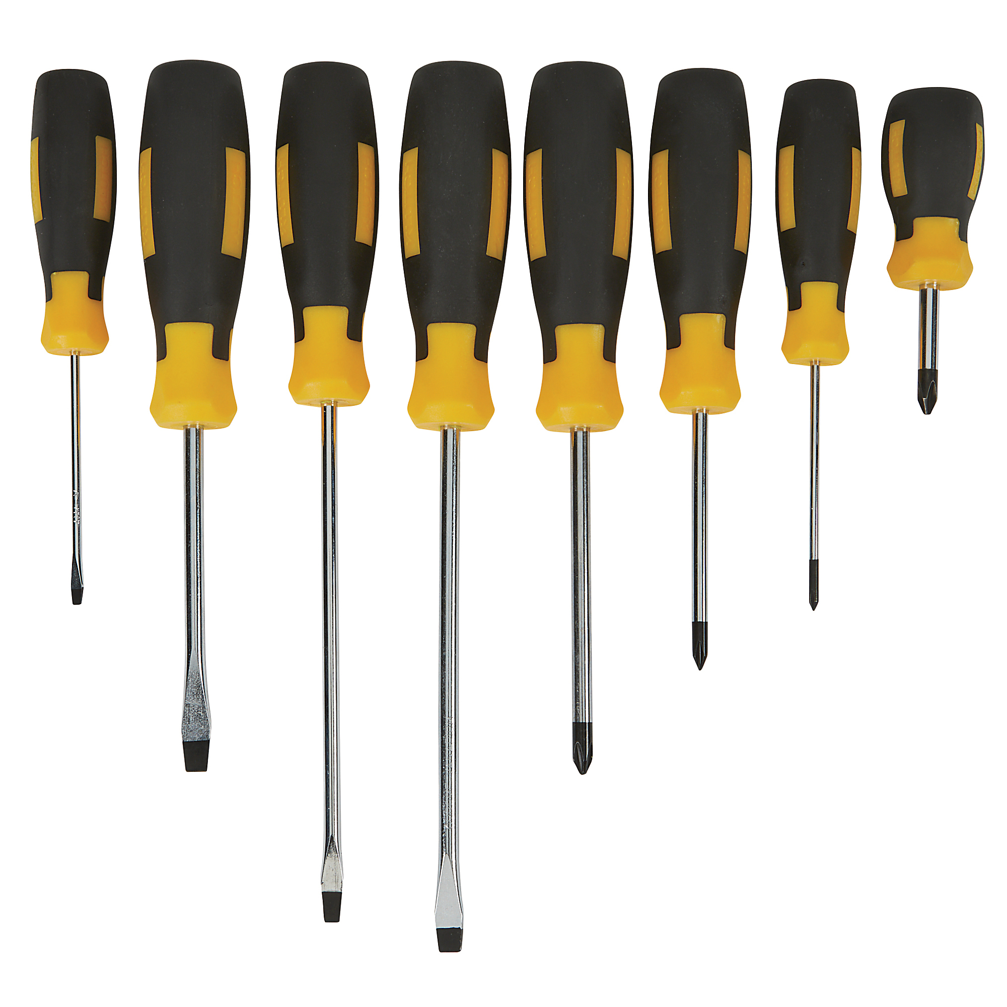 Klutch 8-Pc. Comfort Grip Screwdriver Set